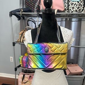 Kurt Geiger London
Medium Kensington Quilted Metallic Rainbow Ombre Crossbody